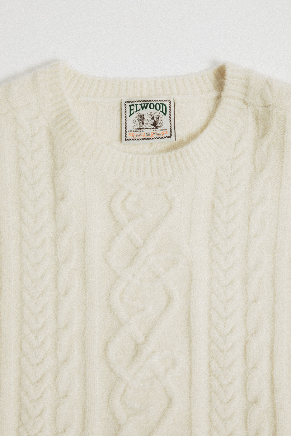 ANTIQUE CABLE KNIT SWEATER