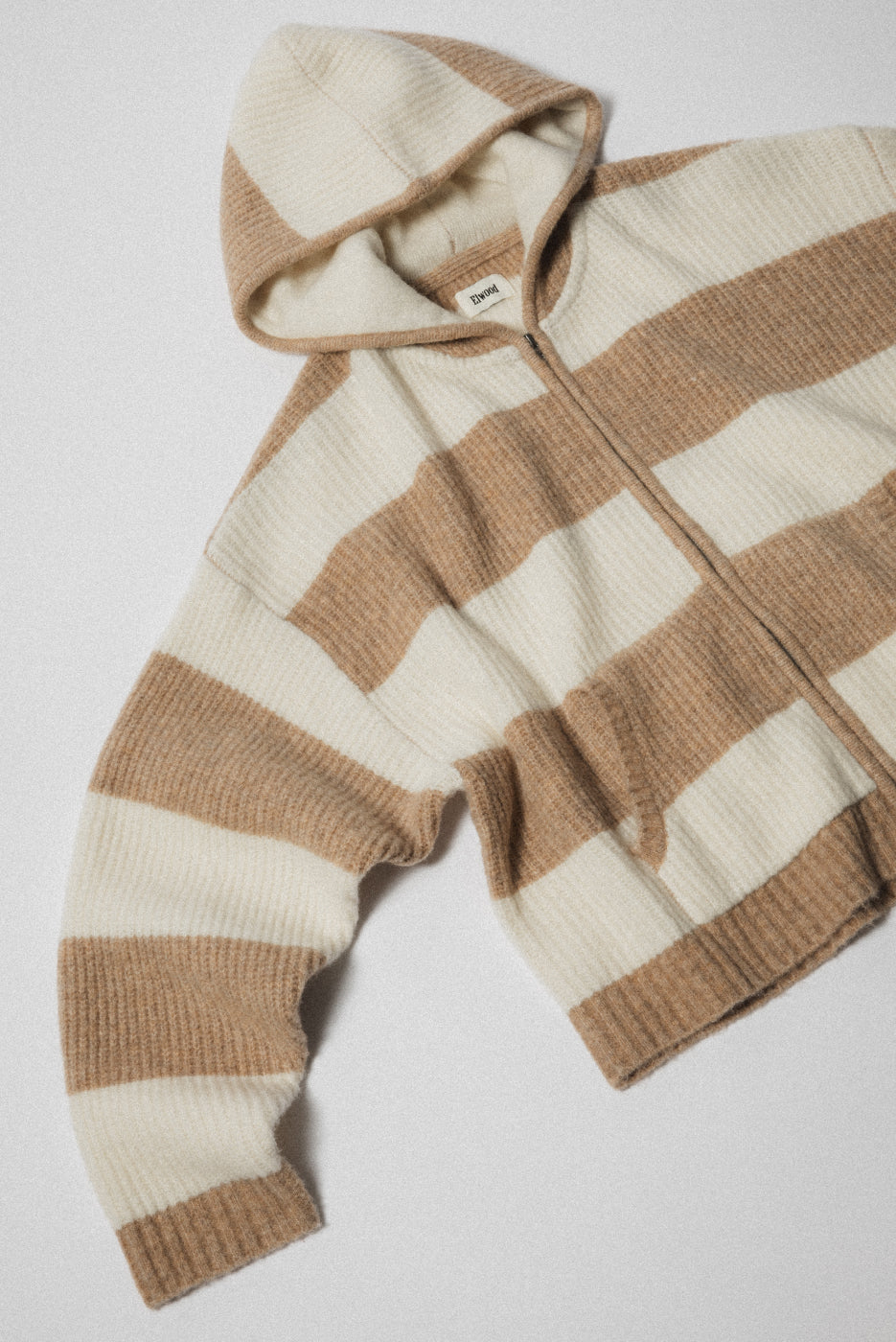 STRIPE SWEATER HOODIE