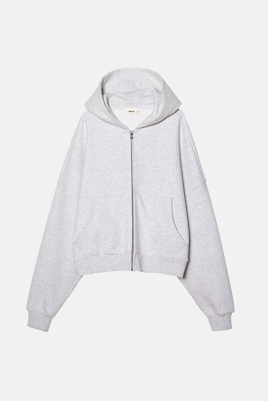 ZIP RECTANGLE HOODIE in ASH GREY – Elwood Clothing