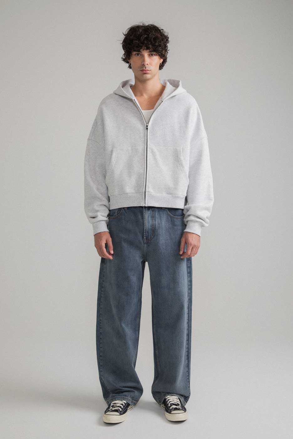 ZIP RECTANGLE HOODIE