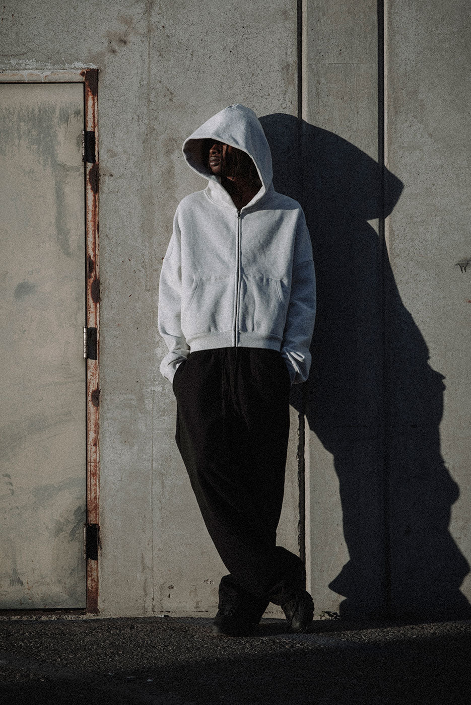 ZIP RECTANGLE HOODIE