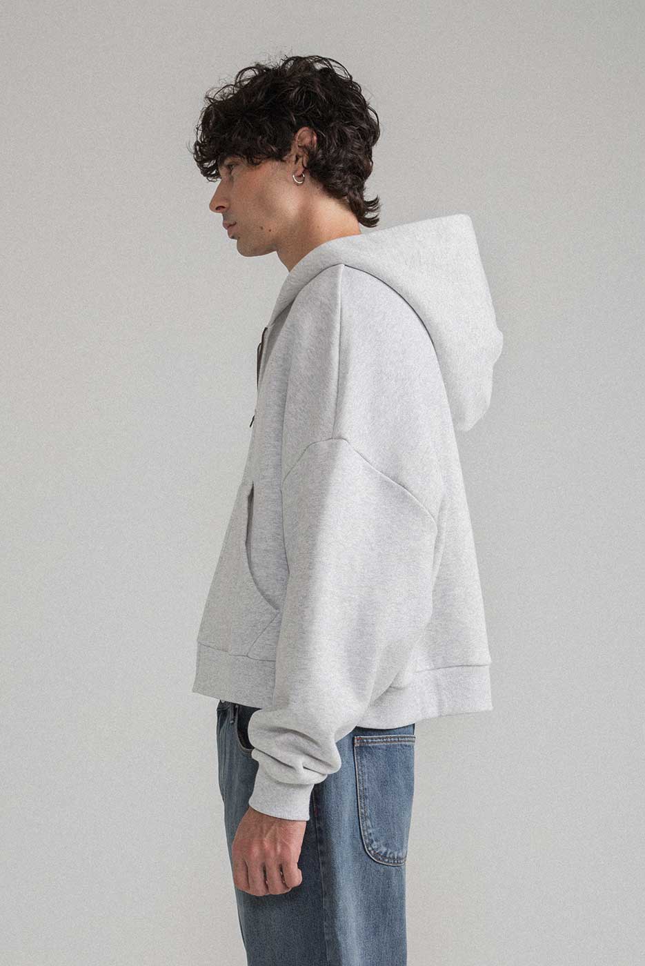ZIP RECTANGLE HOODIE