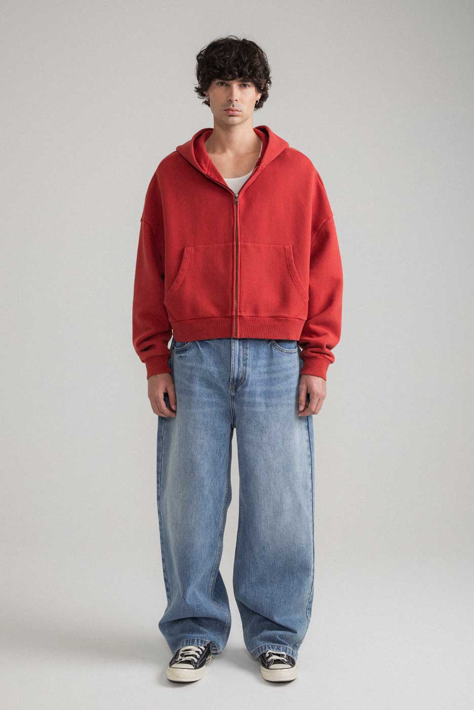 ZIP RECTANGLE HOODIE