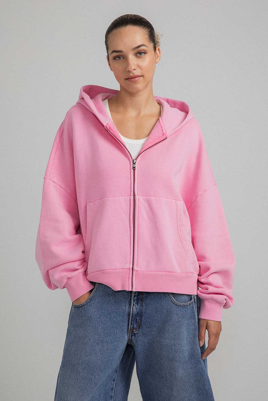 ZIP RECTANGLE HOODIE