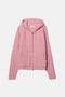 MOHAIR BLEND ZIP HOODIE