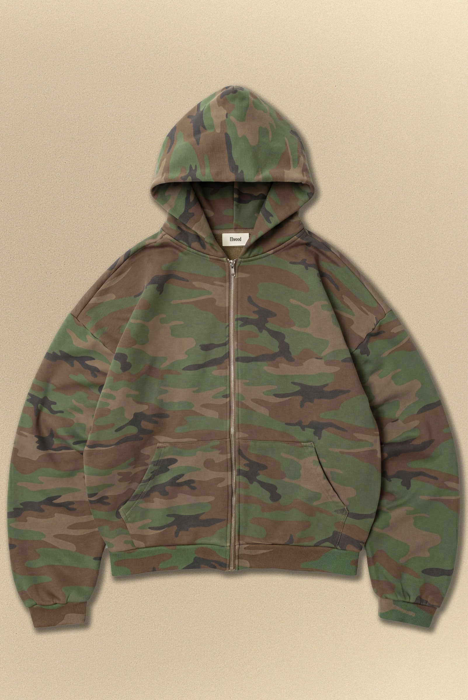 CAMO ZIP HOODIE in CAMO – Elwood Clothing