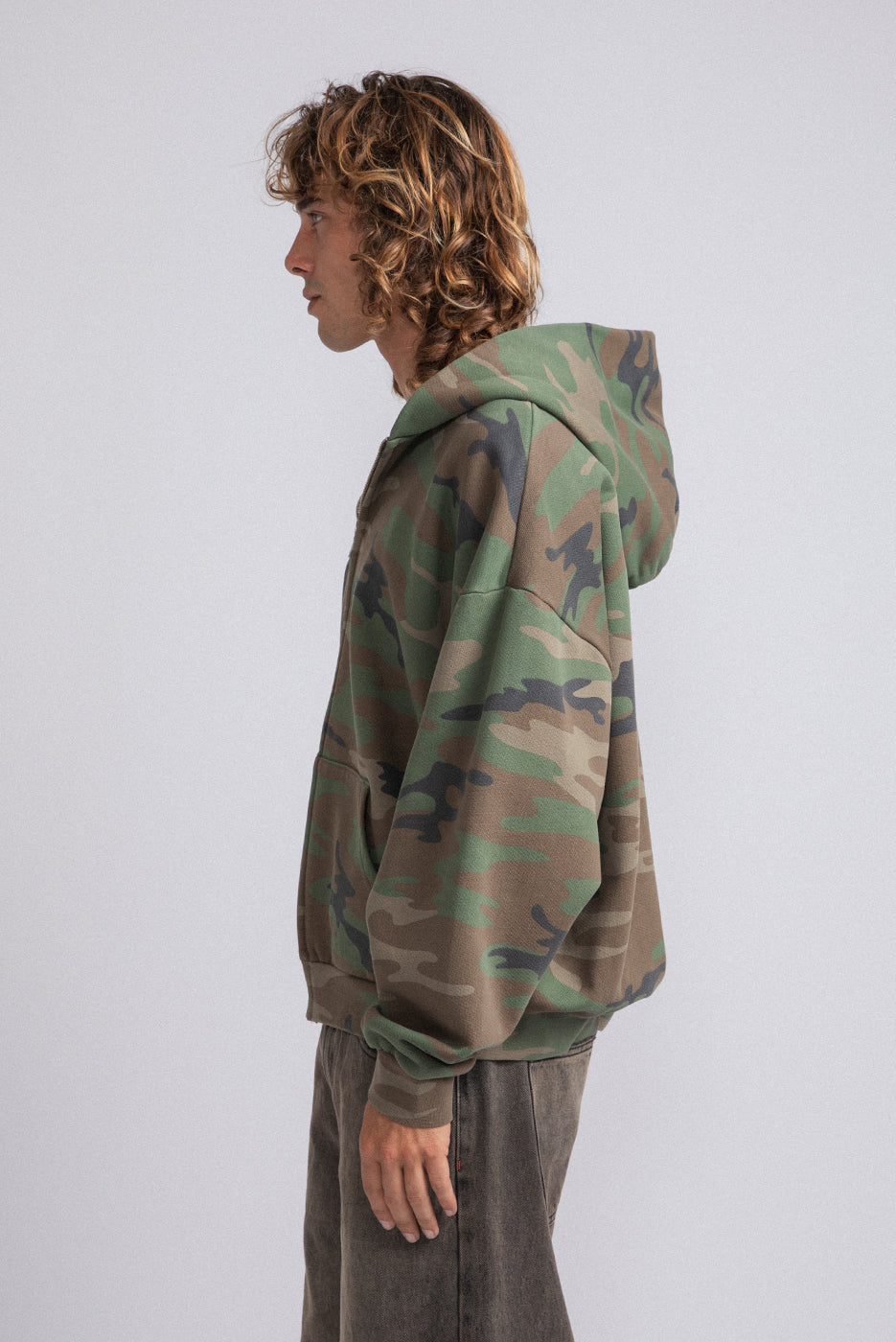CAMO ZIP HOODIE