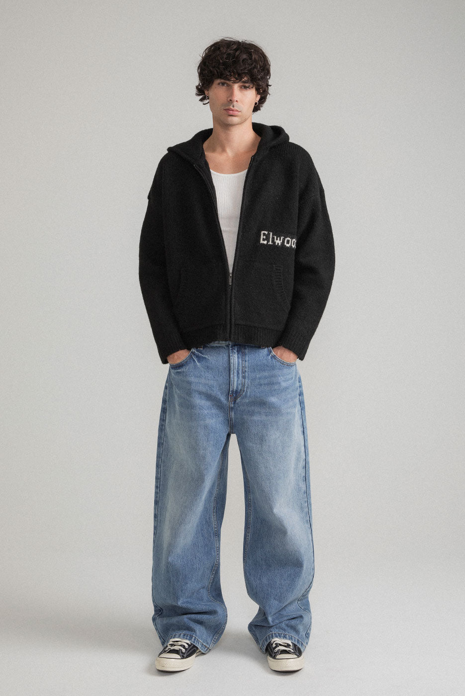 KNIT ZIP SWEATER