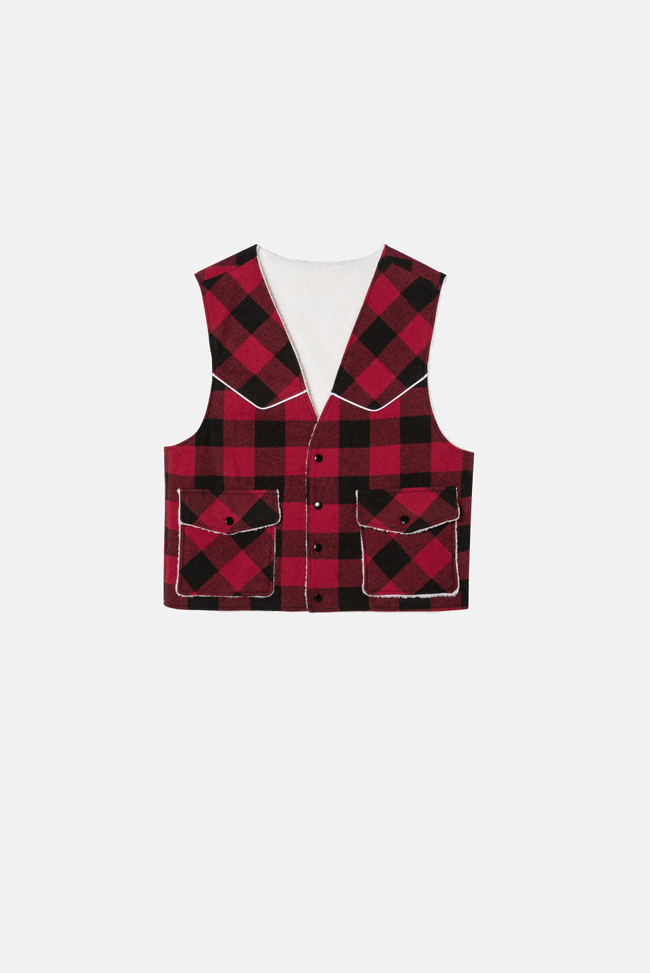 Men's buffalo plaid vest hotsell