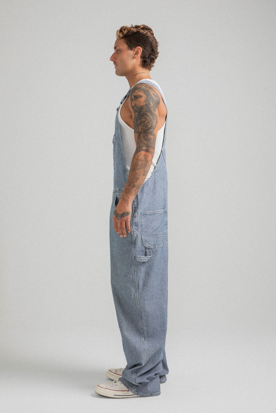 BLEACHER DENIM OVERALL
