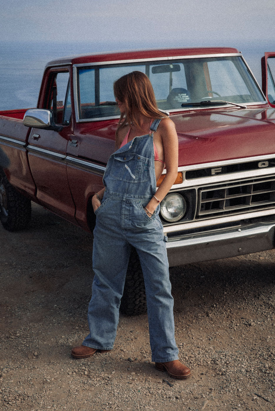 BLEACHER DENIM OVERALL