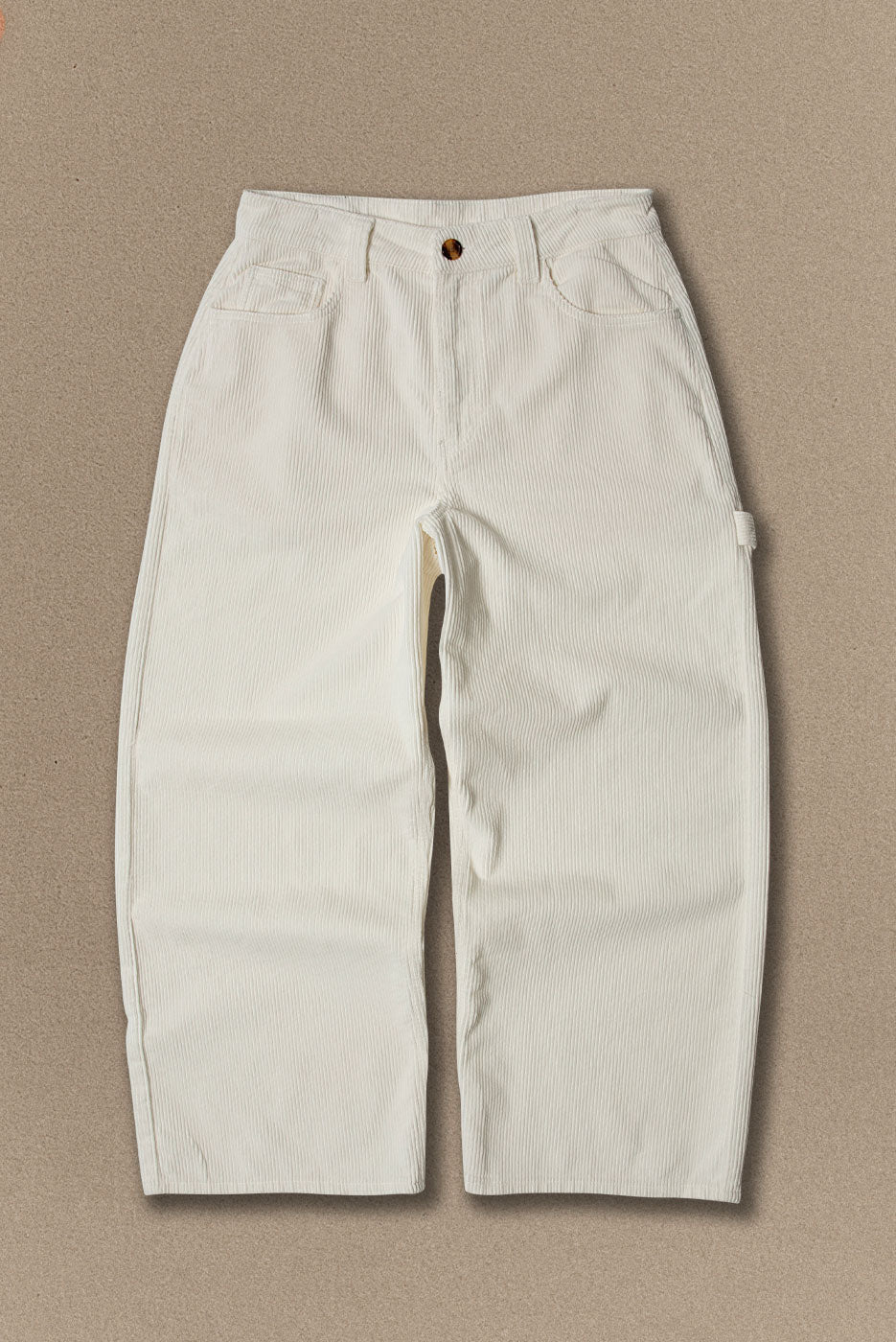 CORDUROY CARPENTER PANT in OFF WHITE – Elwood Clothing