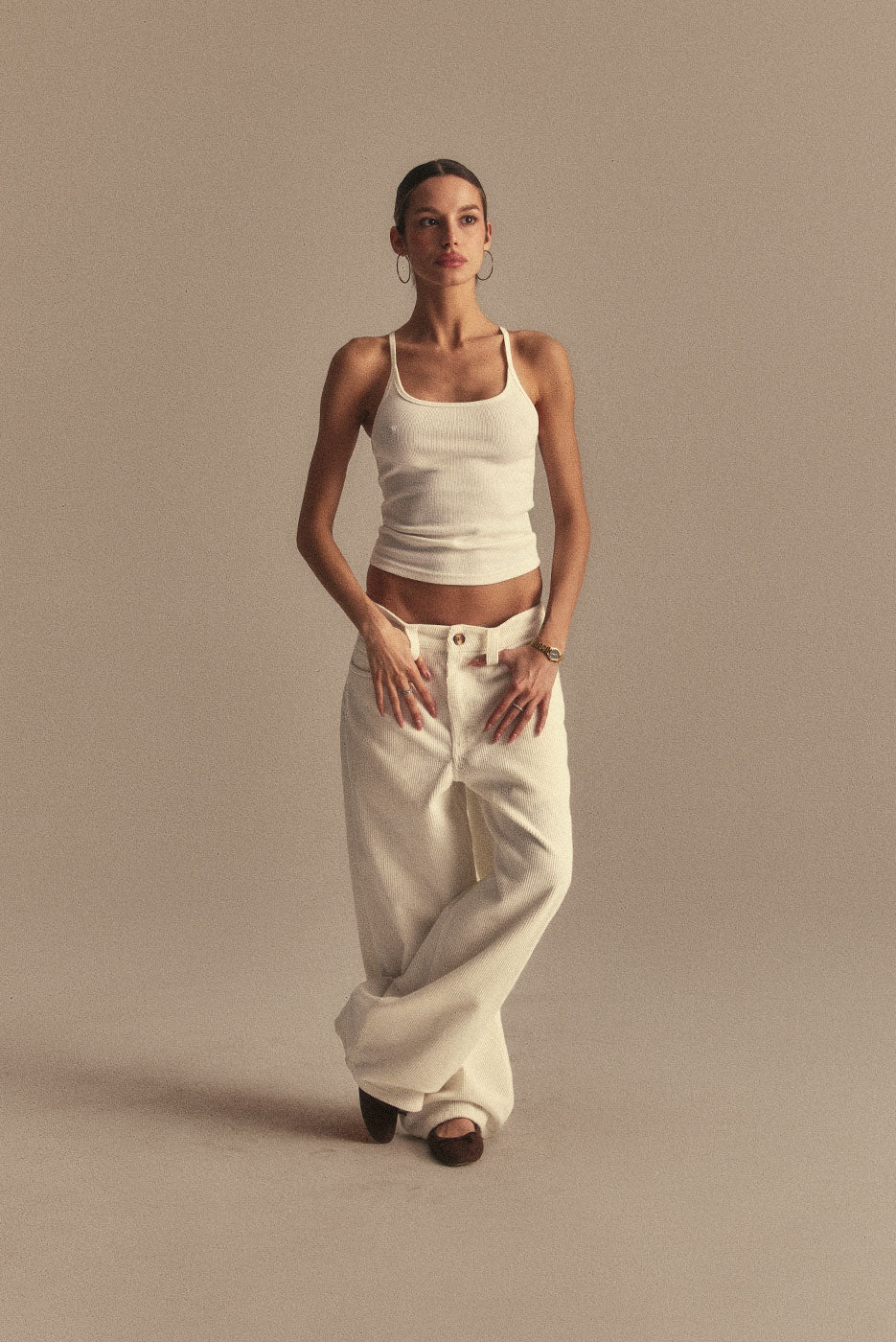 CORDUROY CARPENTER PANT in OFF WHITE – Elwood Clothing