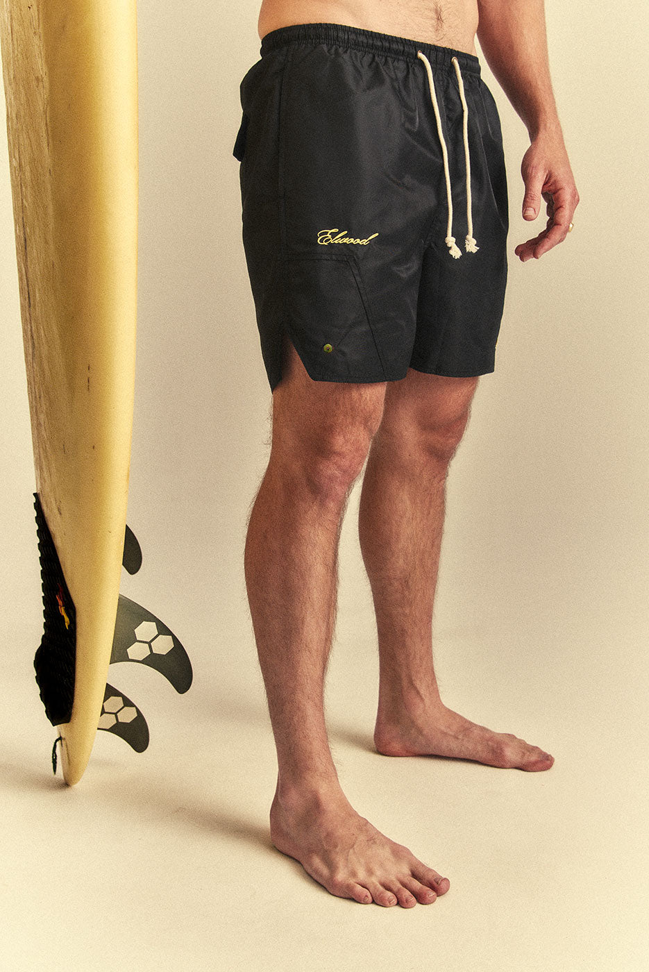 OLYMPIC NYLON SHORT in COAL – Elwood Clothing