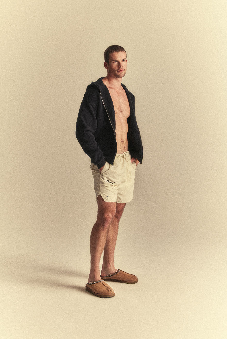 OLYMPIC NYLON SHORT in CREAM – Elwood Clothing