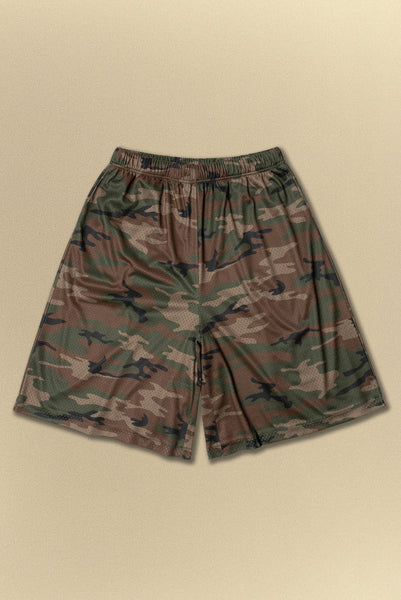 BAGGY MESH SHORT in CAMO – Elwood Clothing
