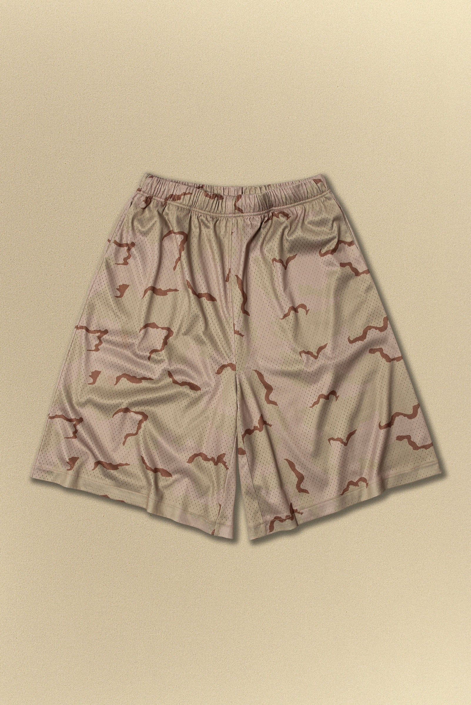 BAGGY MESH SHORT in SAND CAMO – Elwood Clothing
