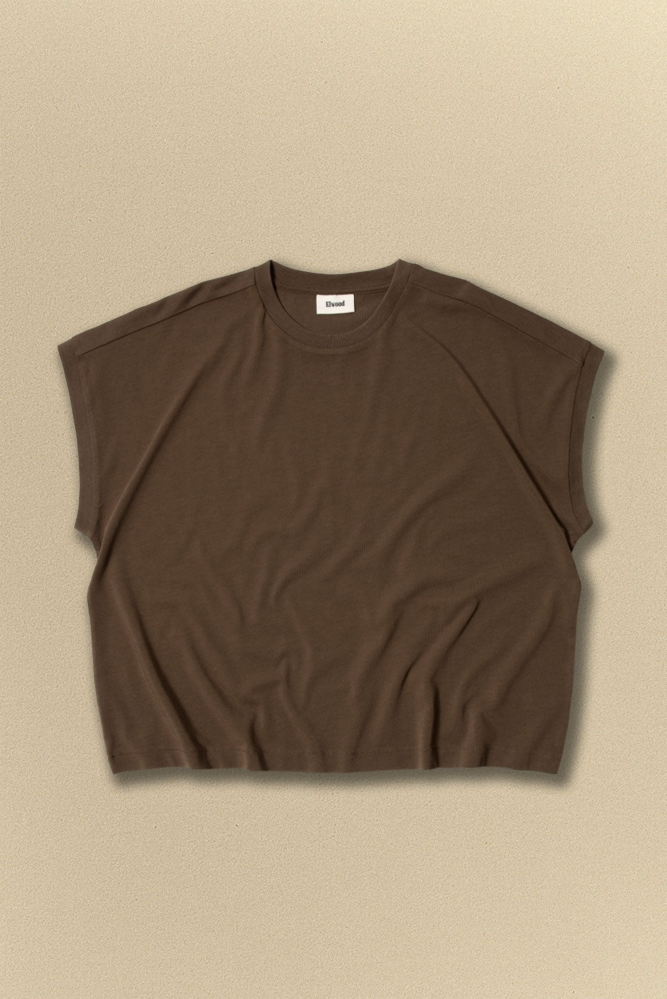 MUSCLE TANK in DULL BROWN – Elwood Clothing
