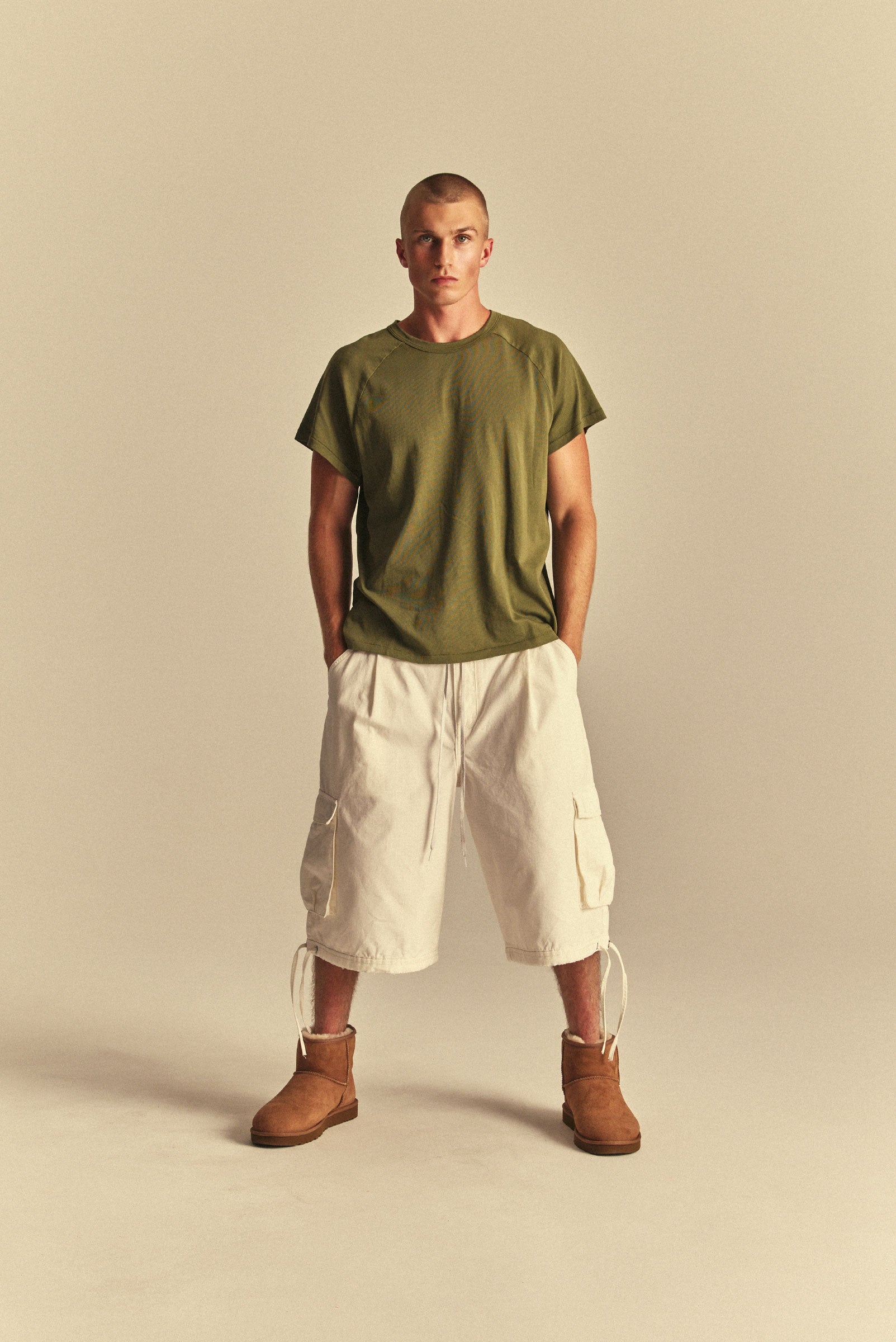 SS RAGLAN TEE in OLIVE – Elwood Clothing