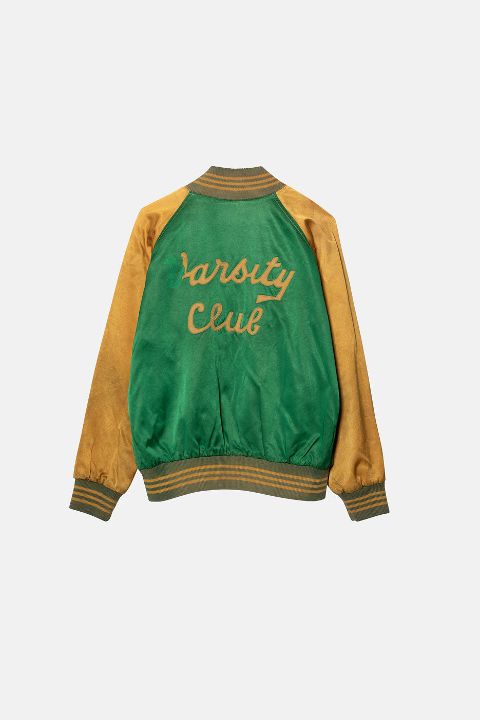 VINTAGE SATIN BOMBER JACKET - S