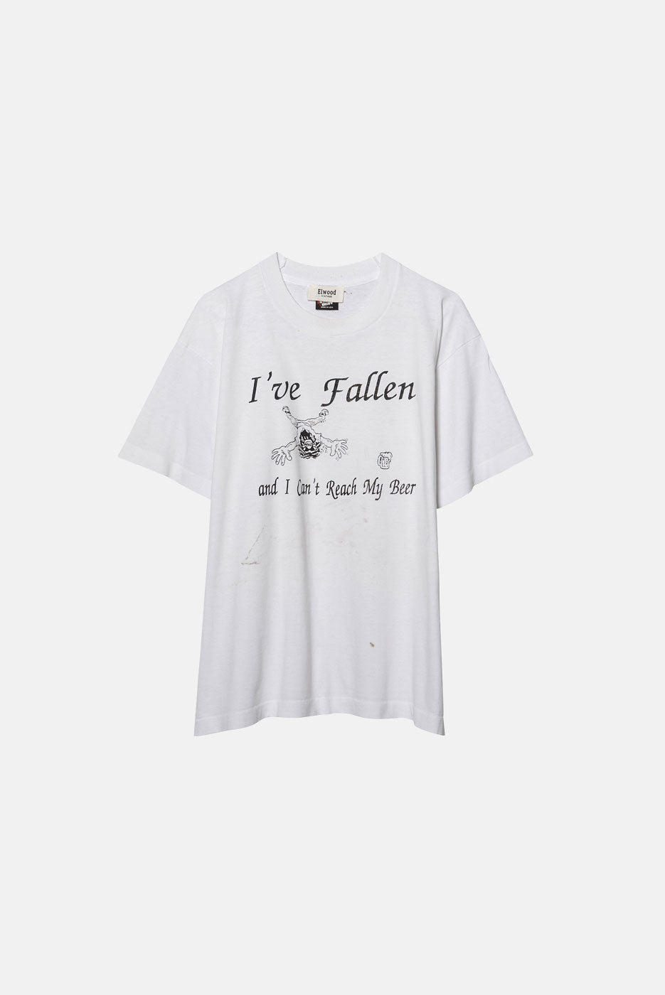 VINTAGE FALLEN BEER TEE - L