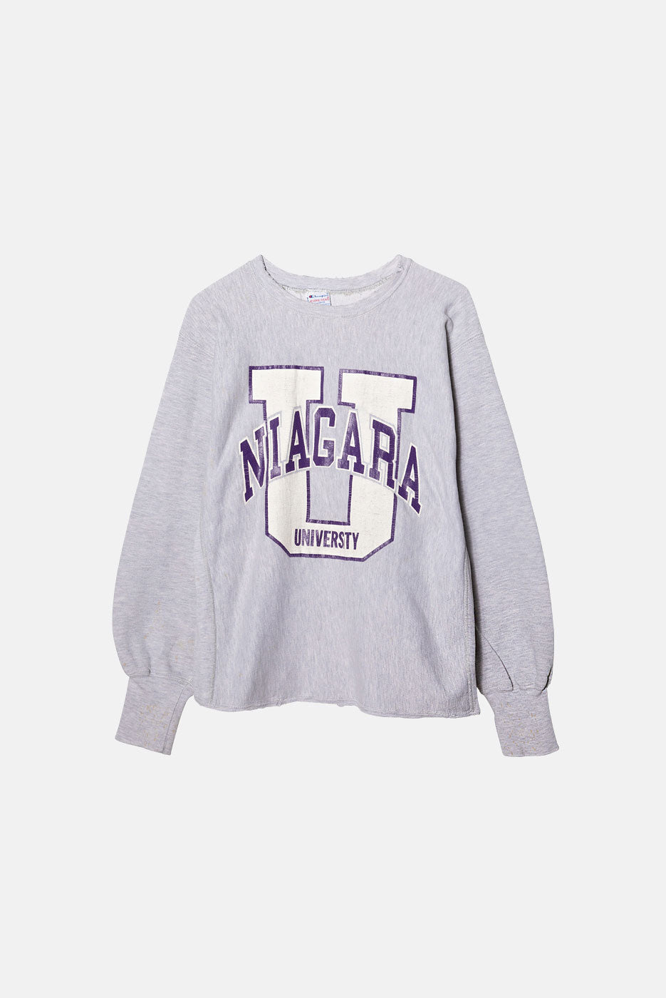VINTAGE NIAGARA U REVERSE WEAVE CREWNECK