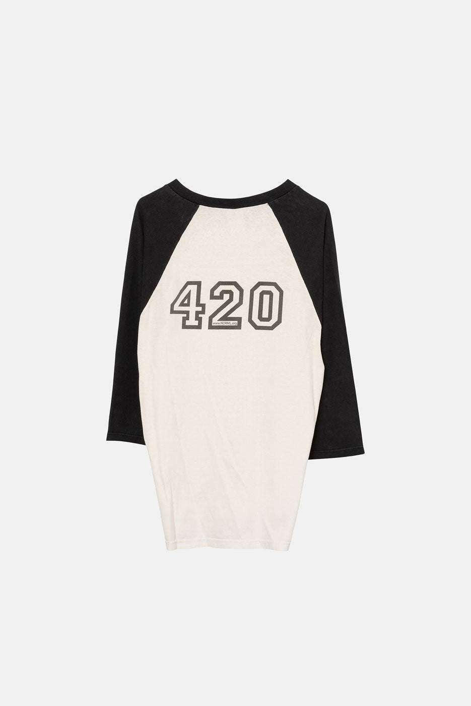 VINTAGE NORML TRACK & FIELD BASEBALL TEE