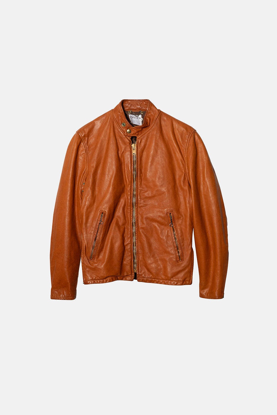 VINTAGE LEATHER JACKET - XXS