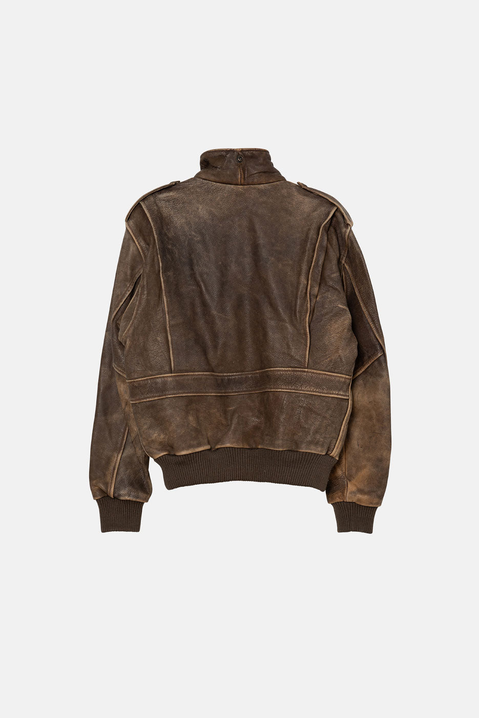 VINTAGE BROWN LEATHER JACKET