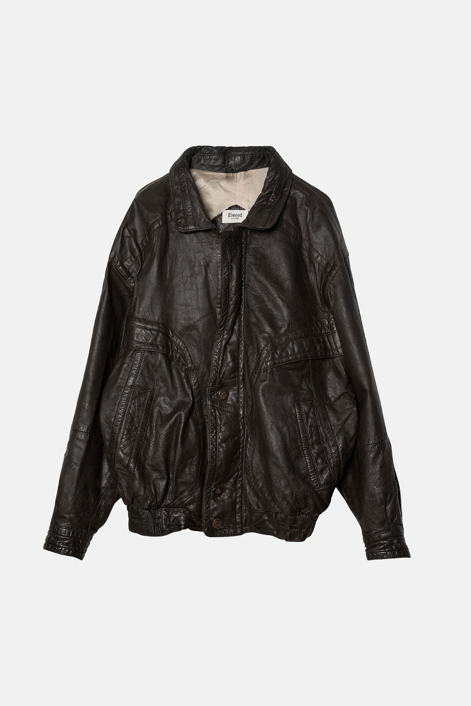 VINTAGE BROWN LEATHER JACKET - L
