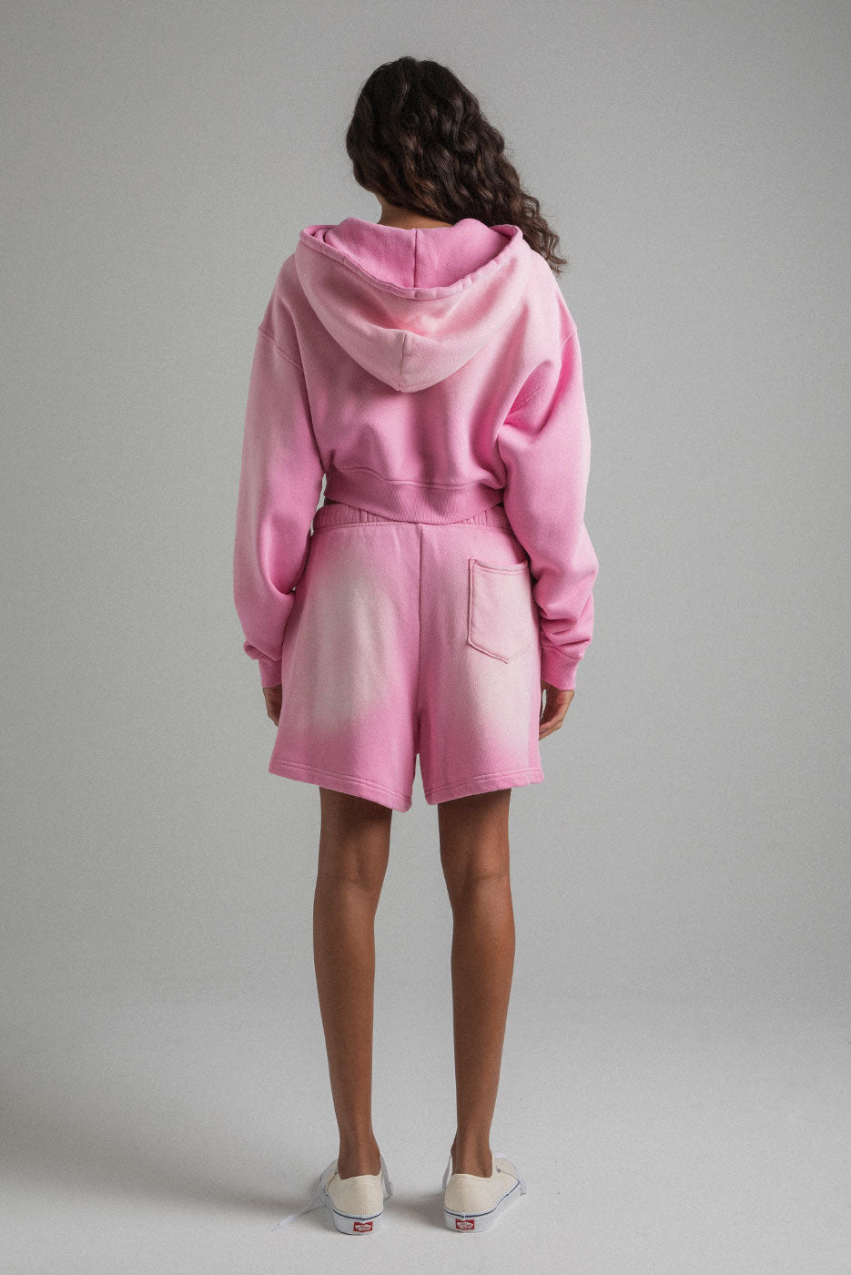 BABYDOLL CROP ZIP HOODIE