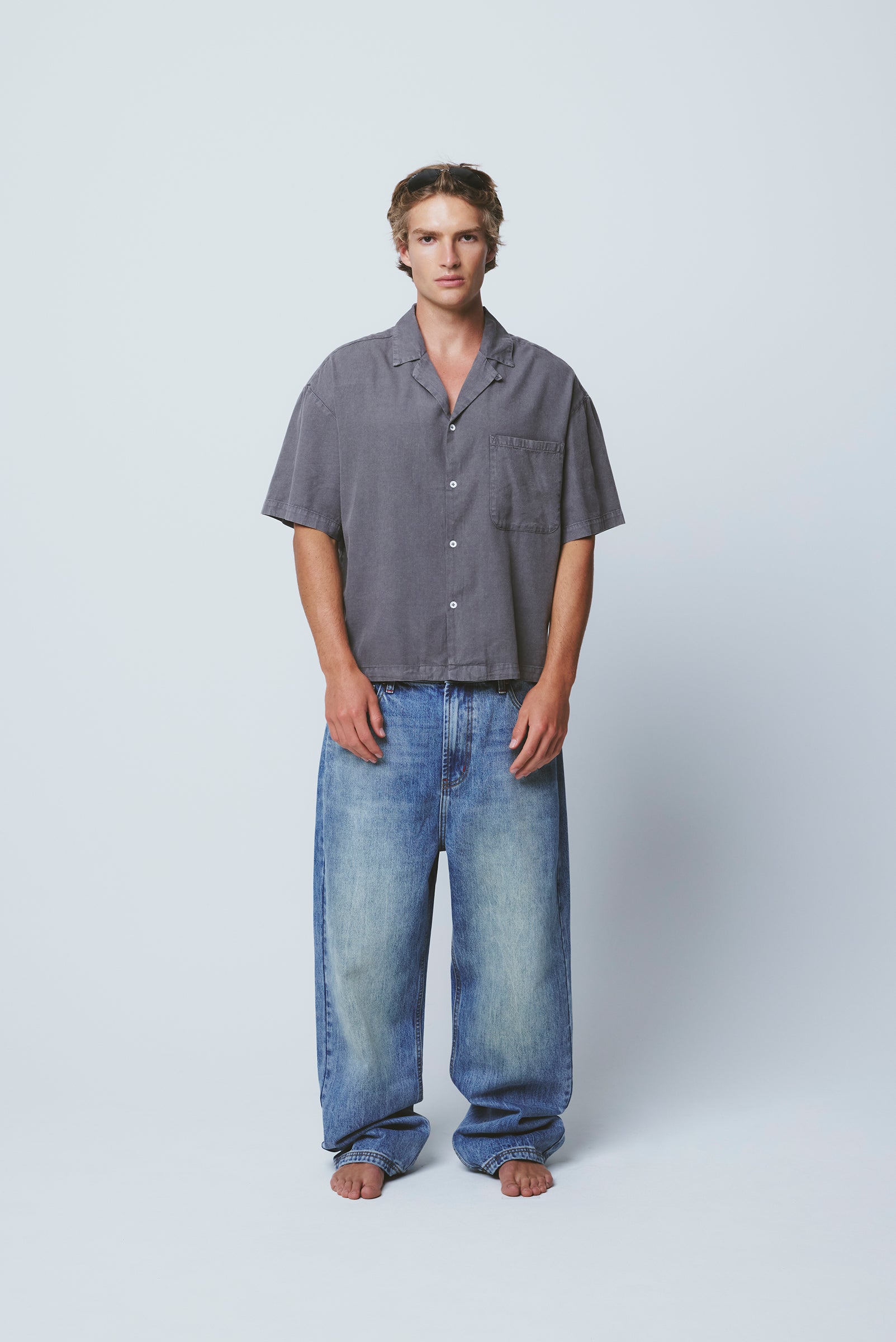 camp shop24 SHIRT in VINTAGE GREY – Elwood Clothing Farbe:INDIGO dropped shoulders The Bristol Fighter T: Jeep-Wrangler-2024