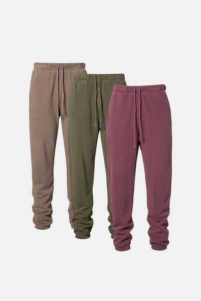 Shop Vintage pine + brown + wine CORE SWEATPANT 3 PACK by Elwood